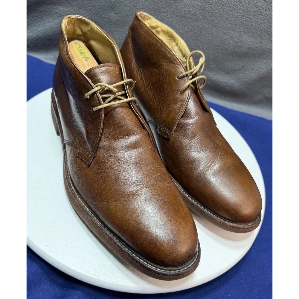Frye Bowery Chukka Ankle Boots Brown Tan Mens Size 13 D Lace Up Leather